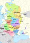 Карта Киевской Руси (1054-1132 гг.)